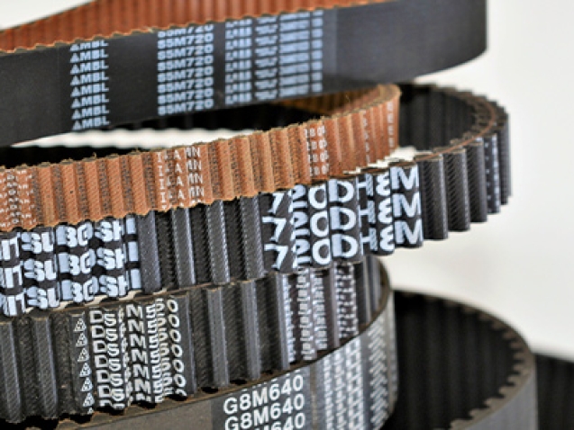 Armazenamento correto de correias